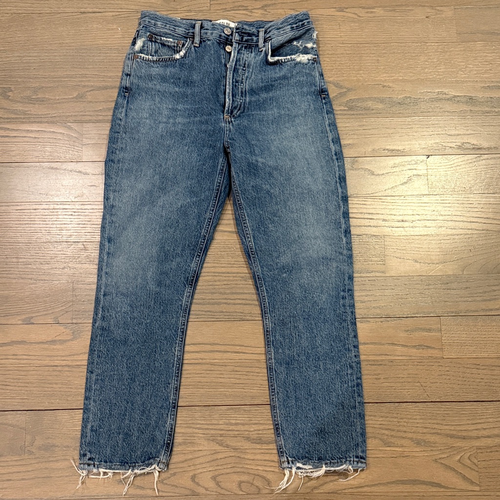 Agolde Riley High Rise Crop Jeans Size 26.